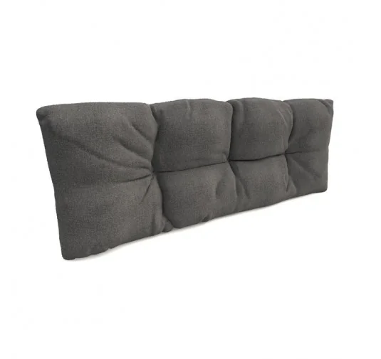 Cuscino Schienale Trapuntato per Pallet 120x40x12 cm Grigio