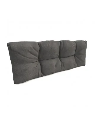 Cuscino Schienale Trapuntato per Pallet 120x40x12 cm Grigio