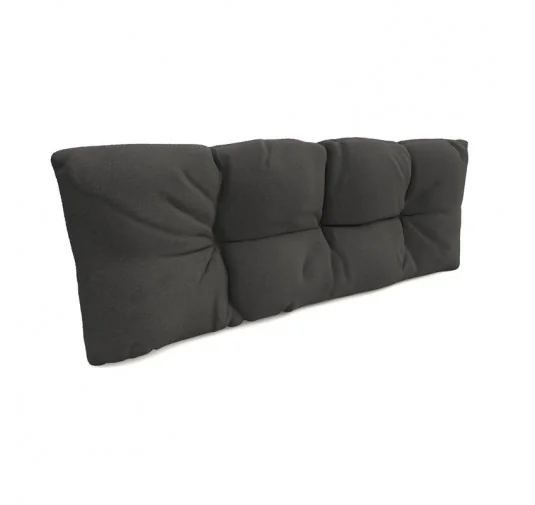 Cuscino Schienale Trapuntato per Pallet 120x40x12 cm Antracite
