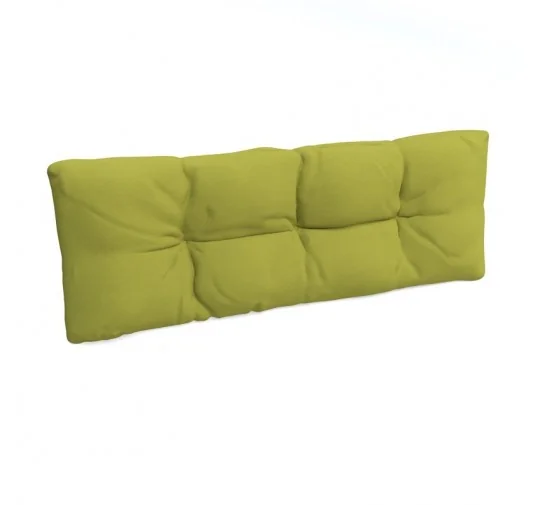 Cuscino Schienale per Pallet, Trapuntato, 120x40x12 cm, Lime