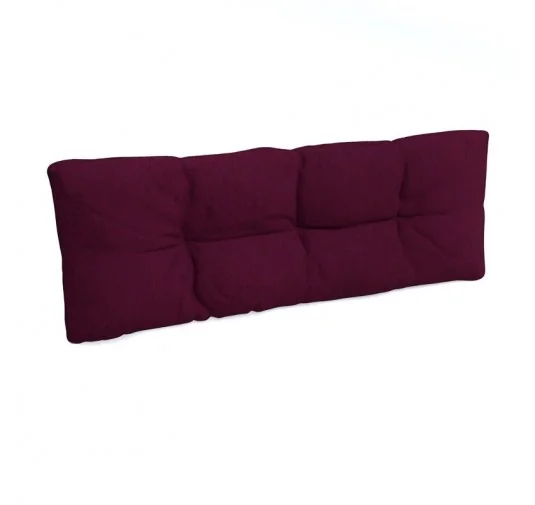 Cuscino Schienale per Pallet, Trapuntato, 120x40x12 cm, Viola