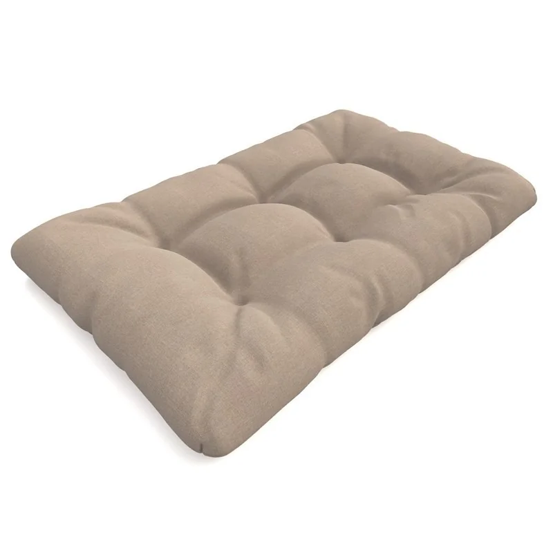 Cuscino di Seduta Trapuntato per Pallet 120x80x15 cm Beige Cuscino di Seduta Trapuntato per Pallet 120x80x15 cm Beige