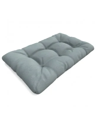 Cuscino di Seduta Trapuntato per Pallet 120x80x15 cm Blu