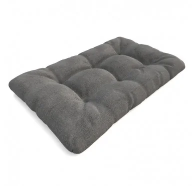 Cuscino di Seduta Trapuntato per Pallet 120x80x15 cm Grigio