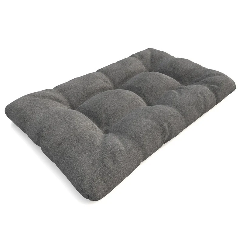 Cuscino di Seduta Trapuntato per Pallet 120x80x15 cm Grigio Cuscino di Seduta Trapuntato per Pallet 120x80x15 cm Grigio