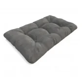 Cuscino di Seduta Trapuntato per Pallet 120x80x15 cm Grigio Cuscino di Seduta Trapuntato per Pallet 120x80x15 cm Grigio