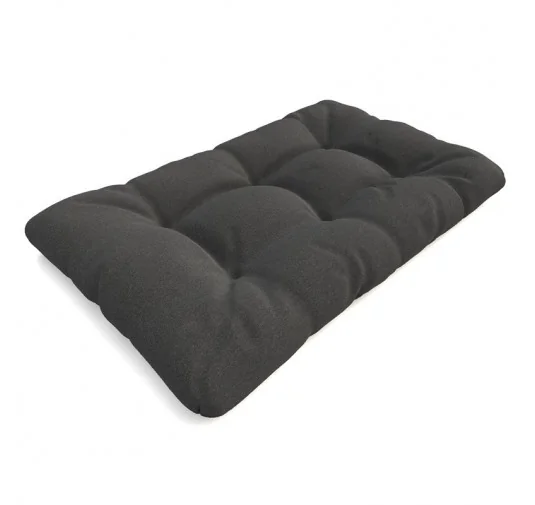 Cuscino di Seduta Trapuntato per Pallet 120x80x15 cm Antracite