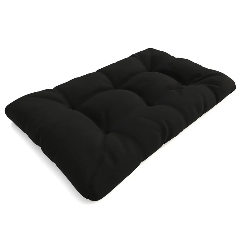 Cuscino di Seduta Trapuntato per Pallet 120x80x15 cm Nero Cuscino di Seduta Trapuntato per Pallet 120x80x15 cm Nero