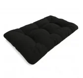 Cuscino di Seduta Trapuntato per Pallet 120x80x15 cm Nero Cuscino di Seduta Trapuntato per Pallet 120x80x15 cm Nero