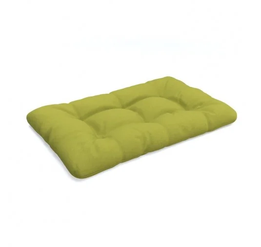 Cuscino di Seduta per Pallet, Trapuntato, 120x80x12 cm, Lime