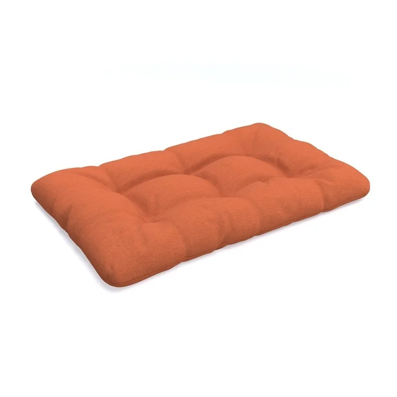 Cuscino di Seduta per Pallet, Trapuntato, 120x80x12 cm, Arancione Cuscino di Seduta per Pallet, Trapuntato, 120x80x12 cm, Arancione