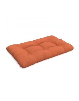 Cuscino di Seduta per Pallet, Trapuntato, 120x80x12 cm, Arancione