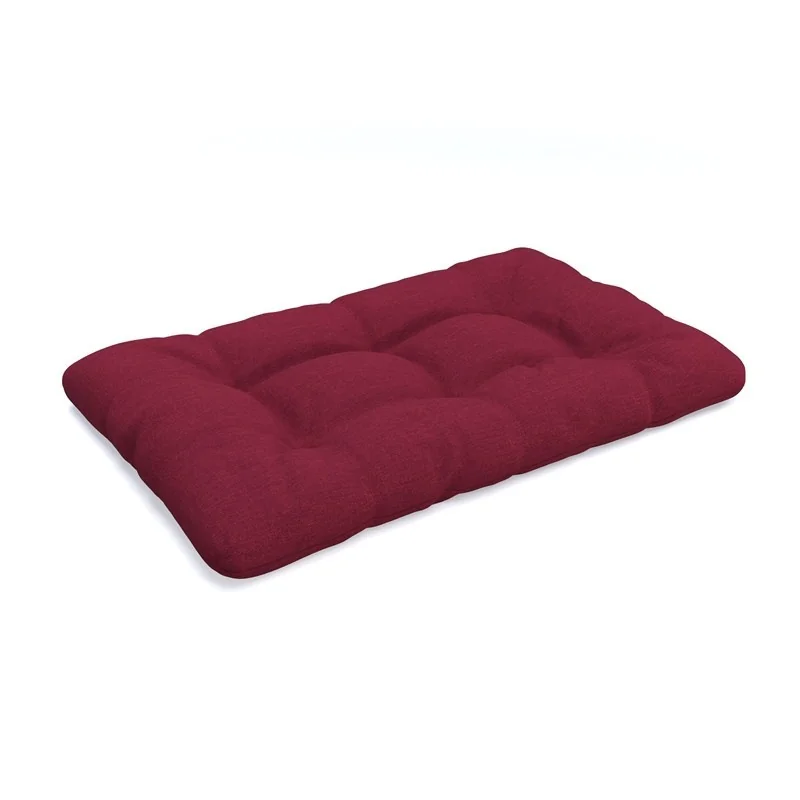 Cuscino di Seduta per Pallet, Trapuntato, 120x80x12 cm, Bordeaux Cuscino di Seduta per Pallet, Trapuntato, 120x80x12 cm, Bordeaux