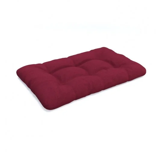 Cuscino di Seduta per Pallet, Trapuntato, 120x80x12 cm, Bordeaux