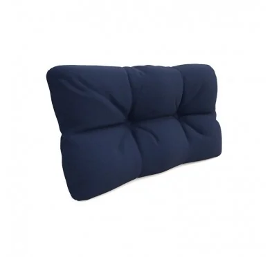 Cuscino Laterale Trapuntato per Pallet 60x40x12 cm Blu Scuro