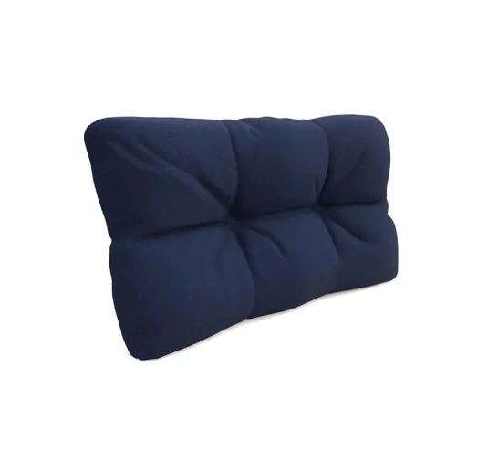 Cuscino Laterale Trapuntato per Pallet 60x40x12 cm Blu Scuro