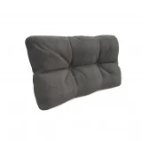 Cuscino Laterale Trapuntato per Pallet 60x40x12 cm Grigio Cuscino Laterale Trapuntato per Pallet 60x40x12 cm Grigio