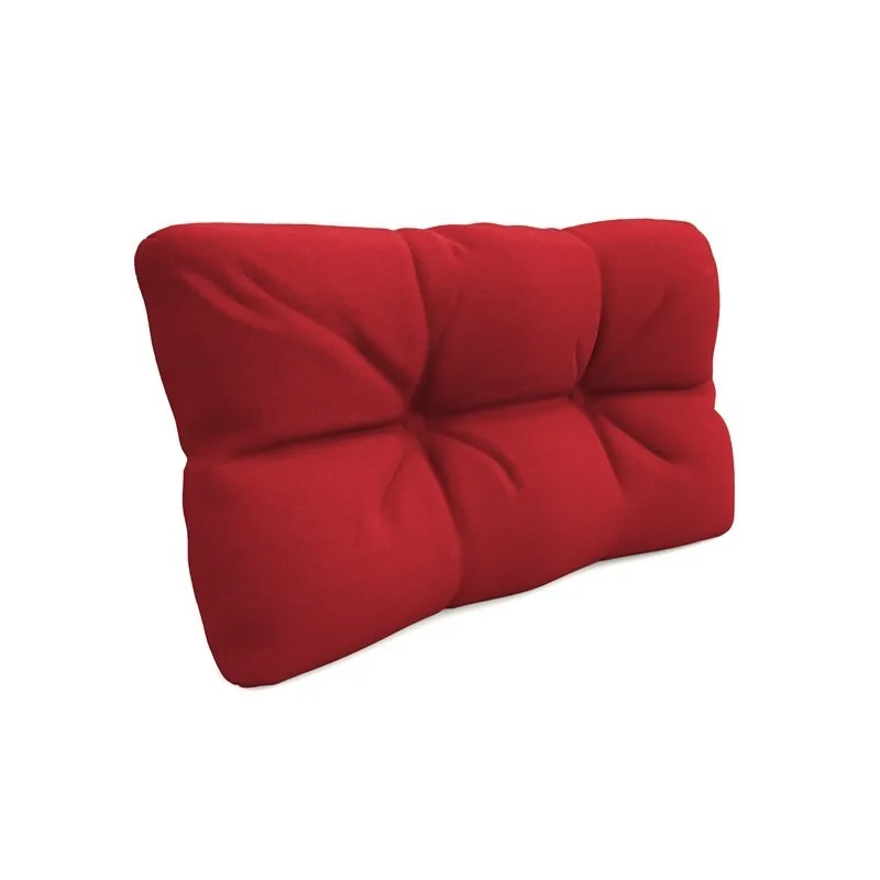 Cuscino Laterale per Pallet, Trapuntato, 60x40x12 cm, Rosso
