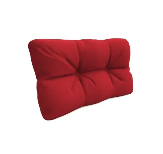 Cuscino Laterale per Pallet, Trapuntato, 60x40x12 cm, Rosso