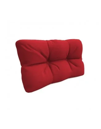 Cuscino Laterale per Pallet, Trapuntato, 60x40x12 cm, Rosso