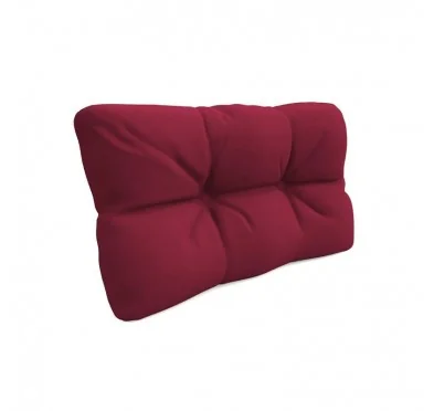 Cuscino Laterale per Pallet, Trapuntato, 60x40x12 cm, Bordeaux