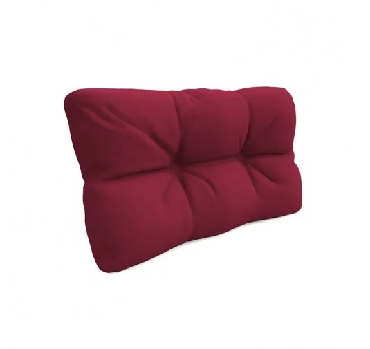 Cuscino Laterale per Pallet, Trapuntato, 60x40x12 cm, Bordeaux