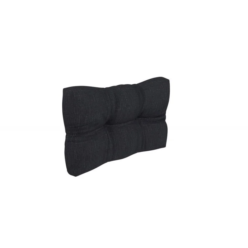 Cuscino Laterale Trapuntato per Pallet 60x40x12 cm Nero