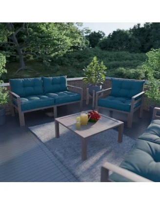 Cuscino di Seduta per Sedia da Giardino Verde Scuro 40x40