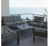 Cuscino di Seduta per Sedia da Giardino Grigio 60x60 Cuscino di Seduta per Sedia da Giardino Grigio 60x60