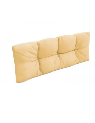 Cuscino Schienale per Pallet, Impermeabile, Trapuntato, 120x40x12 cm, Beige