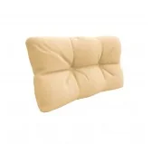 Cuscino Laterale per Pallet, Impermeabile, Trapuntato, 60x40x12 cm, Beige Cuscino Laterale per Pallet, Impermeabile, Trapuntato, 60x40x12 cm, Beige
