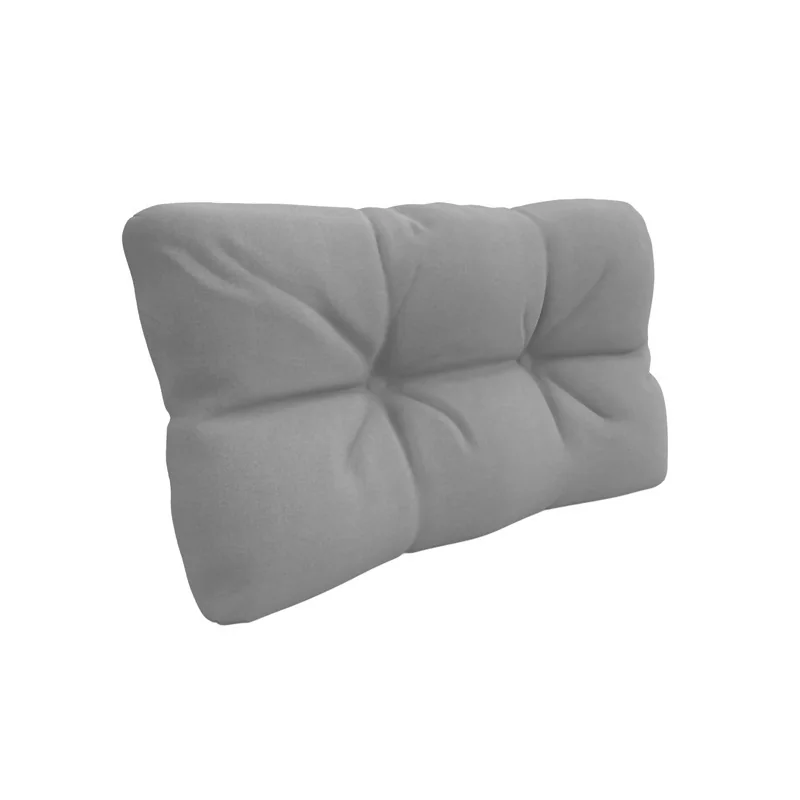 Cuscino Laterale per Pallet, Impermeabile, Trapuntato, 60x40x12 cm, Grigio Cuscino Laterale per Pallet, Impermeabile, Trapuntato, 60x40x12 cm, Grigio