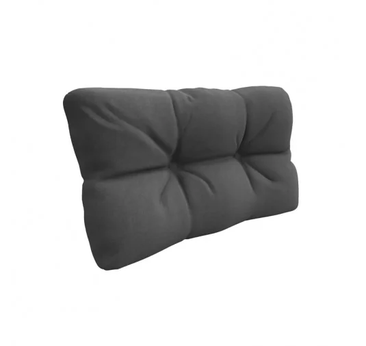 Cuscino Laterale per Pallet, Impermeabile, Trapuntato, 60x40x12 cm, Antracite