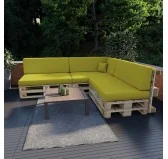 Cuscino Laterale per Pallet, 60x40x20/10 cm, Lime Cuscino Laterale per Pallet, 60x40x20/10 cm, Lime