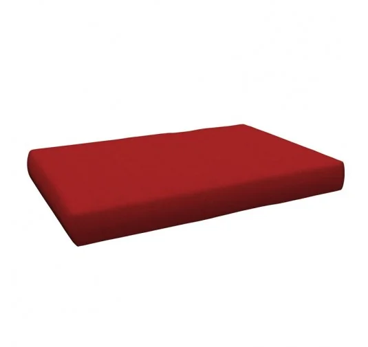 Cuscino di Seduta per Pallet, 120x80 cm, Rosso