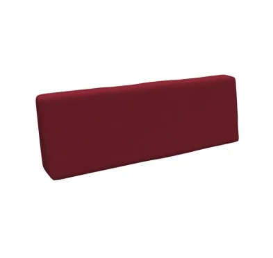 Cuscino Schienale per Pallet, 120x40x20/10 cm, Bordeaux