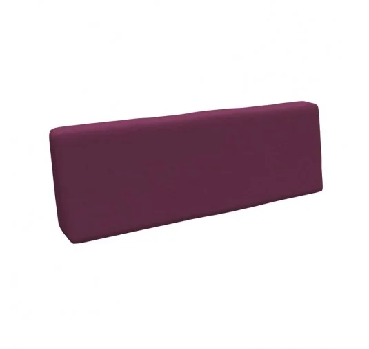 Cuscino Schienale per Pallet, 120x40x20/10 cm, Viola