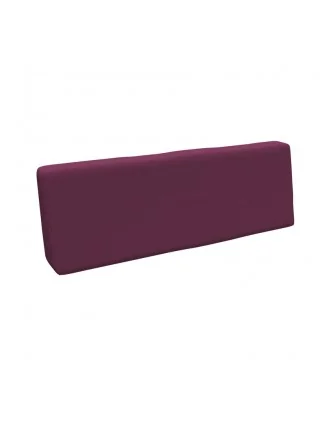 Cuscino Schienale per Pallet, 120x40x20/10 cm, Viola