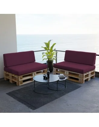 Cuscino di Seduta per Pallet, 120x80 cm, Viola