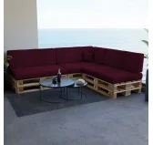 Cuscino di Seduta per Pallet, 120x80 cm, Viola Cuscino di Seduta per Pallet, 120x80 cm, Viola