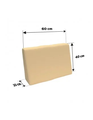 Set di 8 Cuscini per Pallet Impermeabile 120x80 + 120x40 Beige