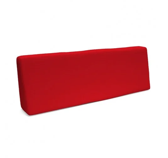 Cuscino Schienale per Pallet Impermeabile 120x40x20/10 Rosso