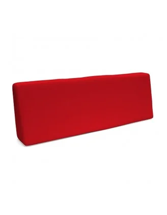 Cuscino Schienale per Pallet Impermeabile 120x40x20/10 Rosso