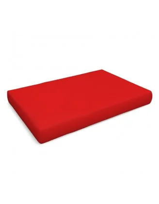 Cuscino di Seduta per Pallet Impermeabile 120x80x15 Rosso