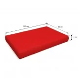 Cuscino di Seduta per Pallet Impermeabile 120x80x15 Rosso Cuscino di Seduta per Pallet Impermeabile 120x80x15 Rosso