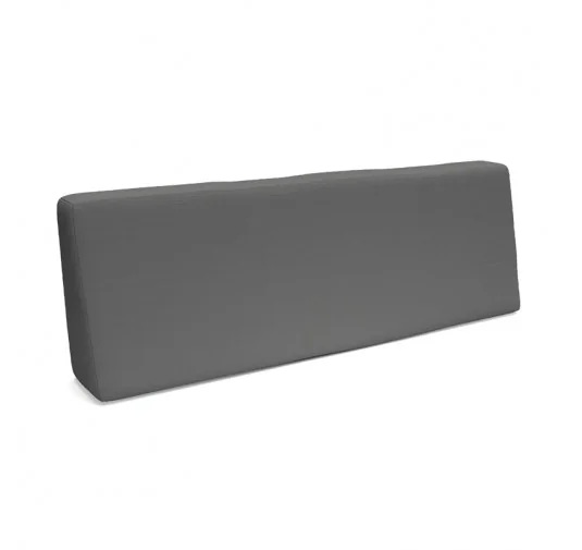 Cuscino Schienale per Pallet Impermeabile 120x40x20/10 Grigio