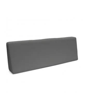 Cuscino Schienale per Pallet Impermeabile 120x40x20/10 Grigio