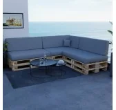 Cuscino Laterale per Pallet Impermeabile 60x40x20/10 Grigio Cuscino Laterale per Pallet Impermeabile 60x40x20/10 Grigio