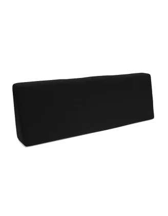 Cuscino Schienale per Pallet Impermeabile 120x40x20/10 Nero