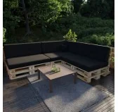 Cuscino Schienale per Pallet Impermeabile 120x40x20/10 Nero Cuscino Schienale per Pallet Impermeabile 120x40x20/10 Nero